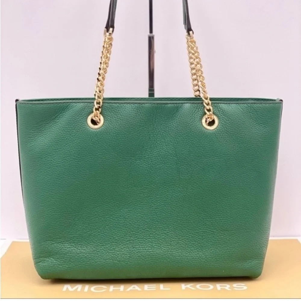 Michael Kors Green Tote Shoulder Bag - Picture 5 of 12